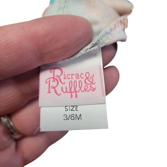 Ricrac & Ruffles Baby Girl Pumpkin Floral Bubble Romper Size 3-6M Thanksgiving - Picture 10 of 13